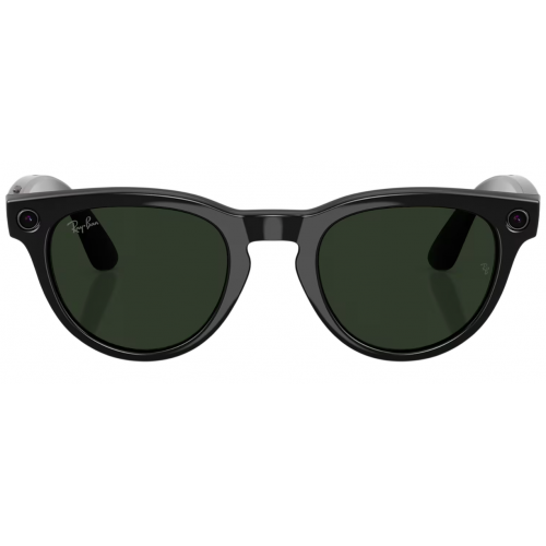 Умные очки Ray-Ban Meta* Headliner Gen 2 Shiny Black, Фотохромные линзы Graphite Green Transitions (RW4013), размер L